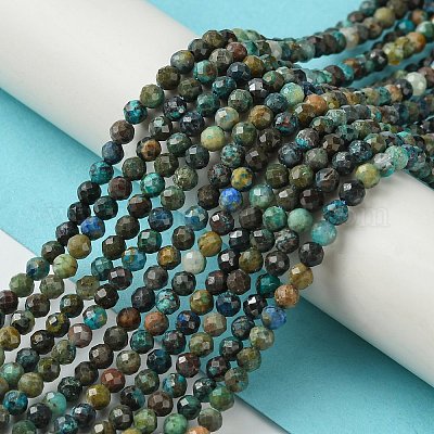Chapelets de perles en chrysocolle naturelle&nbsp;G-Z034-A03-02-1