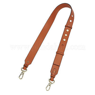 WADORN Wide Leather Purse Shoulder Strap, 110cm Adjustable Genine Leather  Crossbody Strap Replacement Handbag Strap 3.6cm Wide Clutches Handle