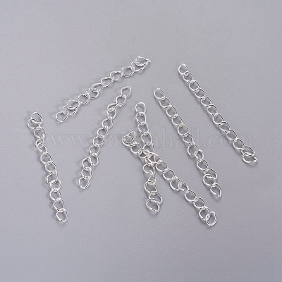 Wholesale Iron Ends with Twist Chain Extension for Necklace Anklet