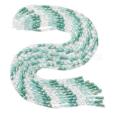 Chapelets de perles en verre électroplaqué&nbsp;EGLA-D300-05-18-1