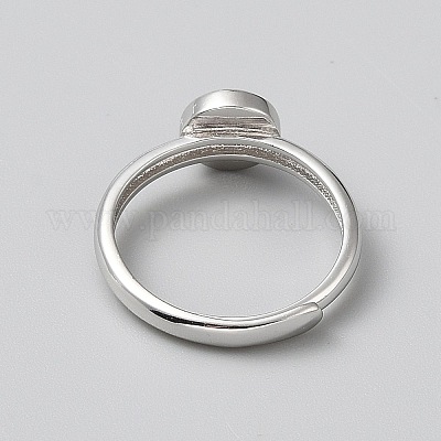 925 verstellbarer Ring aus Sterlingsilber.&nbsp;DIY-WH0888-141P-01-1
