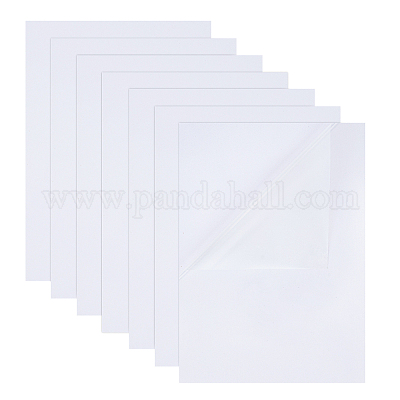 Economy A4 Transparent PET Adhesive Sticker Paper Waterproof Anti-Scratch  For Inkjet or Laser Printer