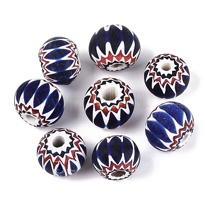 Handgefertigte Millefiori-Glas-Unterlegscheibe-Perlen&nbsp;LA-N002-36A-1