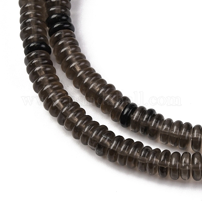 Natürliche Eis Obsidian Perlen Stränge&nbsp;G-L624-H17-6x2mm-1