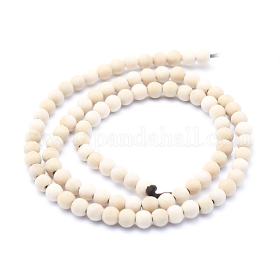 Chapelets de perles en bois naturel&nbsp;WOOD-P011-07-8mm-1