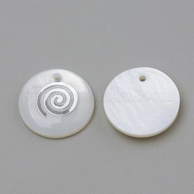 Pendenti guscio di acqua dolce&nbsp;SHEL-Q010-010P-1