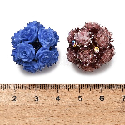 Polymer Ton Strass Perlen&nbsp;RESI-D015-01-1
