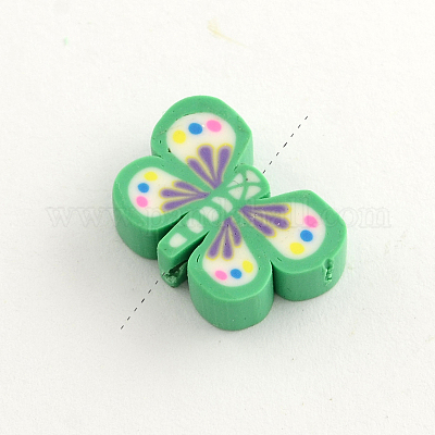 Wholesale Handmade Polymer Clay Butterfly Beads 