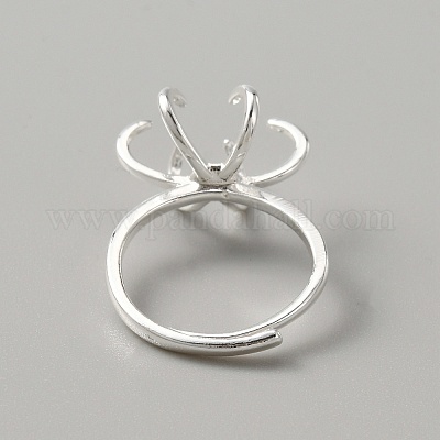 Verstellbare Messingfingerring-Komponenten&nbsp;KK-WH0044-85-1