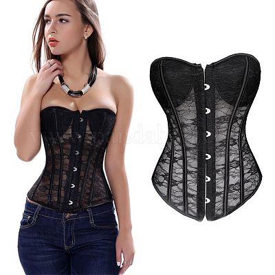  PH PandaHall 4 Set Corset Busk with Buttons 201 Stainless Steel  Corset Busk Boning 11.8 White Board Corset Busk with Golden Buttons Spring  Corset Busk with Hook for Sewing and Closure
