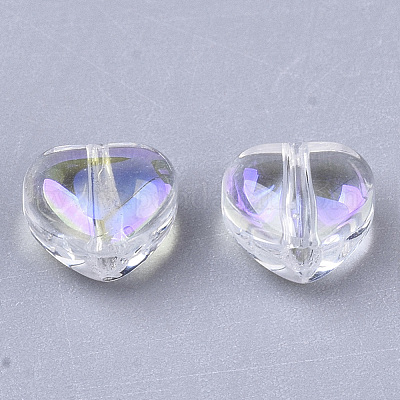 Perle di vetro trasparente&nbsp;GLAA-N035-02-B01-1