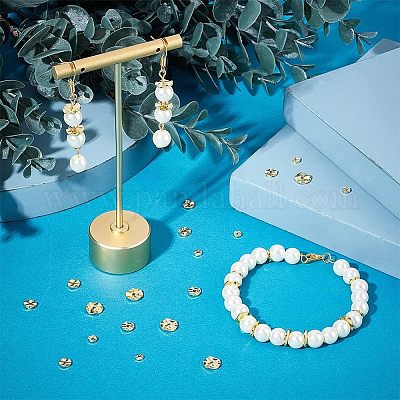 Shop PH PandaHall 60PCS 18k Gold Brass Spacers Beads for Jewelry