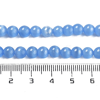 Abalorios de ojo de gato hebras&nbsp;CE-R002-6mm-07-1