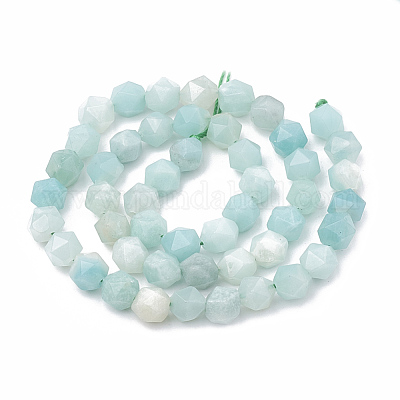 Natur Amazonit Perlen Stränge&nbsp;G-S332-6mm-009-1