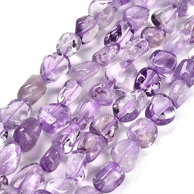 Natürlichen Amethyst Perlen Stränge&nbsp;G-P568-C04-01-1