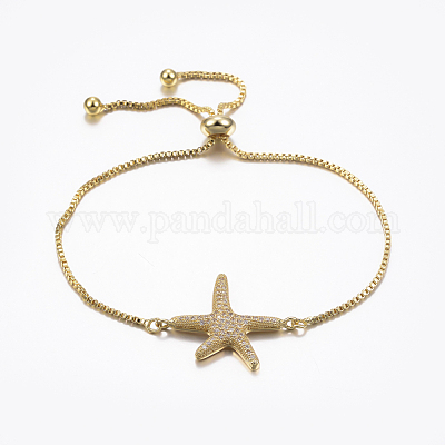 Verstellbare messing micro pave zirkonia bolo armbänder&nbsp;BJEW-F296-13-1