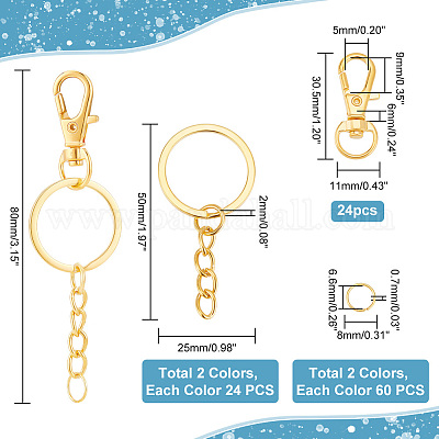 25 Pieces Fermoir À Homard Fermoirs Pour La Fabrication De Porte-clés