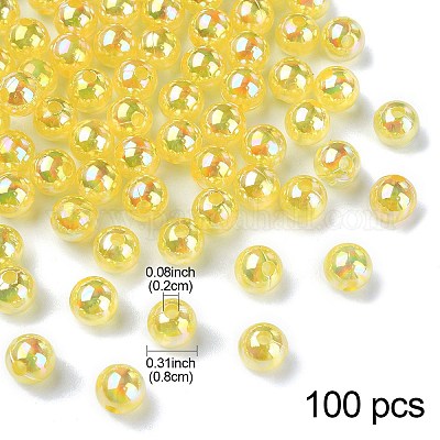 Perles en acrylique transparente&nbsp;MACR-YW0002-90A-05-1