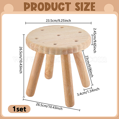 Holzscheit-Hocker&nbsp;AJEW-WH0596-917A-1
