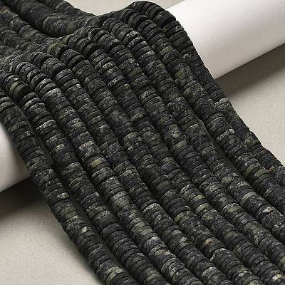 Natürliche kambaba Jaspisperlenstränge&nbsp;G-P575-B13-6x1mm-1