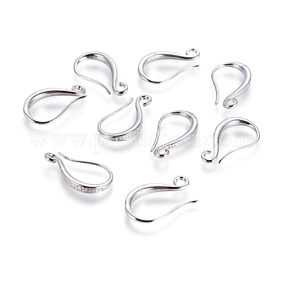 Ganci di orecchini in ottone&nbsp;KK-G365-17P-1