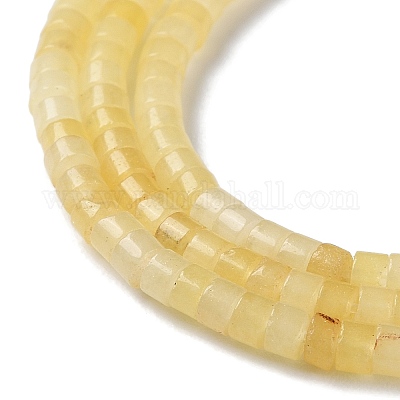 Hilos de abalorios de jade blanco natural&nbsp;G-Q008-A01-01D-1