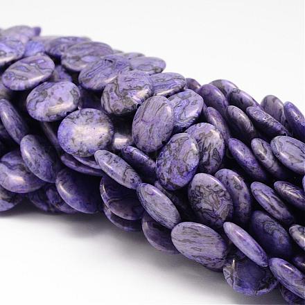 Natural Purple Ripple Jasper Beads Strands G-K115-26-1
