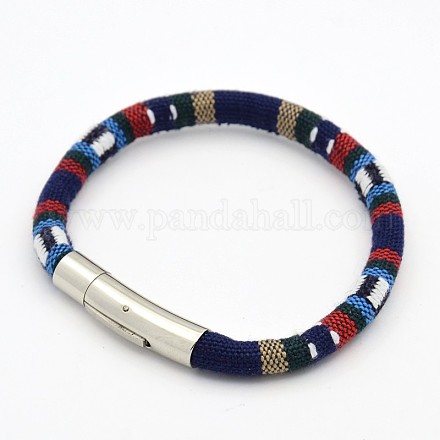 National Rope Cloth Bracelets Making BJEW-F133-01-1