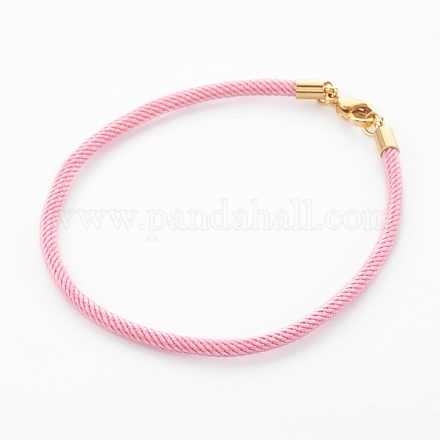 Création de bracelet en cordon de coton tressé MAK-L018-03A-01-G-1