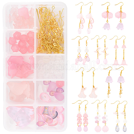 Kits de fabricación de aretes estilo rosa diy sunnyclue DIY-SC0001-32-1