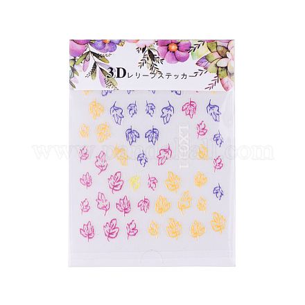 3d цветочные наклейки для ногтей MRMJ-T027-02K-1