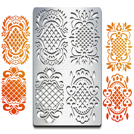 BBQ Daily Theme Custom Stainless Steel Metal Stencils DIY-WH0289-051-1