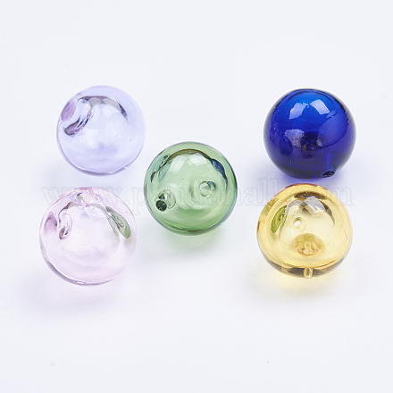 Perles vernissées manuelles LAMP-F007-28-1