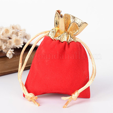 Rectangle Velvet Jewelry Bag X-TP-R001-7x9-02-1