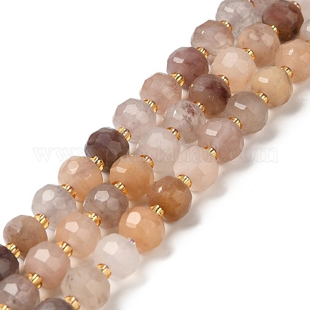 Chapelets de perles aux fraises en quartz naturel G-P508-A16-01-1