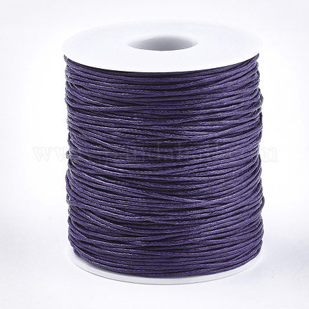 木綿糸ワックスコード  紫色のメディア  1mm  約10.93ヤード（10m）/ロール YC-R003-1.0mm-10m-192-1