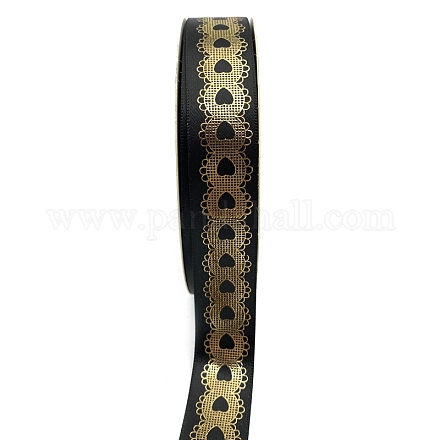 48 Yards Gold Stamping Polyester Ribbon PW-WG12686-05-1