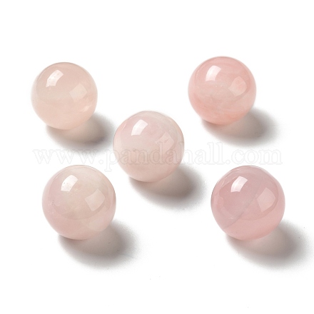 Perlas naturales de cuarzo rosa G-A206-02-25-1