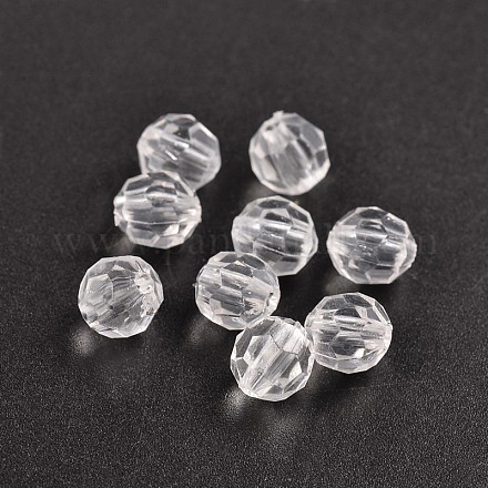 Perles en acrylique transparente DB8mmC01-1