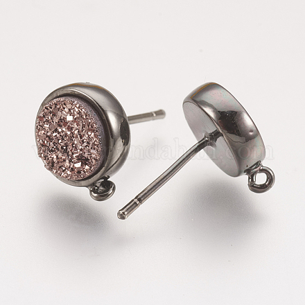 Accessoires de clous d'oreilles en laiton KK-P145-L03-B-1