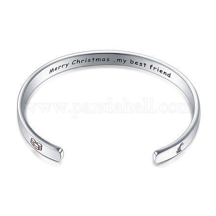 Bracelets manchette en laiton BJEW-BB35155-1