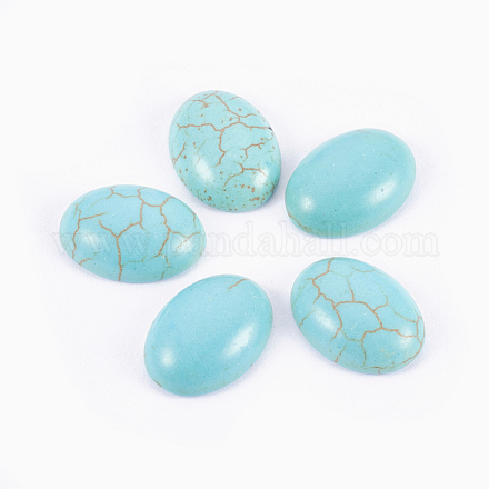 Synthetic Turquoise Cabochons G-H1554-8x6x4-1