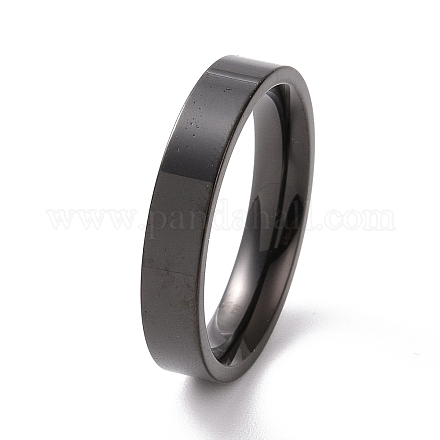 201 anello a fascia semplice in acciaio inossidabile da donna RJEW-I089-50B-EB-1