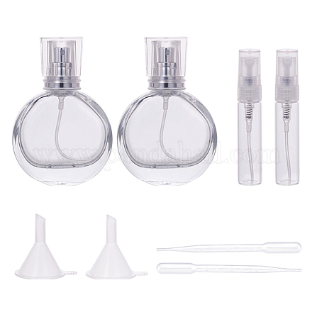 Benecreat frascos de perfume en aerosol de vidrio de 25 ml y 5 ml DIY-BC0010-42-1