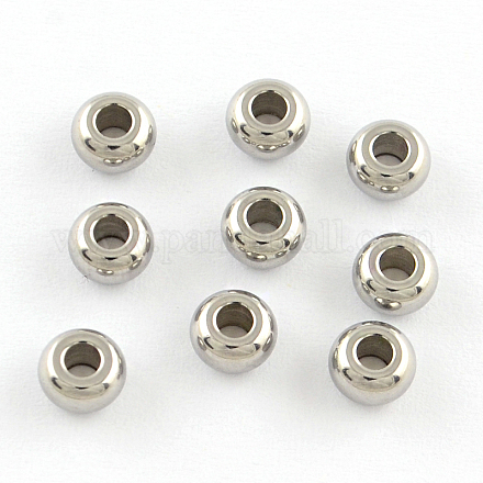 Intercalaires perles rondelles 201 en acier inoxydable STAS-R064-43-1