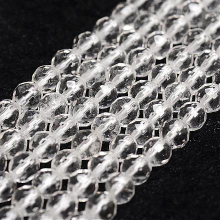 Natürlichem Quarz-Kristall-Perlen Stränge G-D840-11-4mm-1