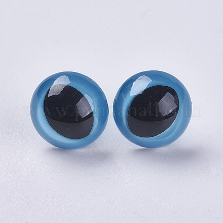Ojos de muñeca de plástico artesanal DIY-WH0045-25H-1