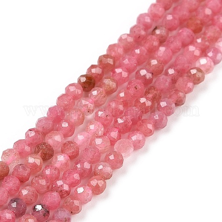 Natural Rhodonite Beads Strands G-C009-A17-1