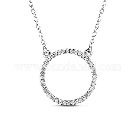 Tinysand 925 collana pendente scintillante in argento sterling TS-N461-S-1