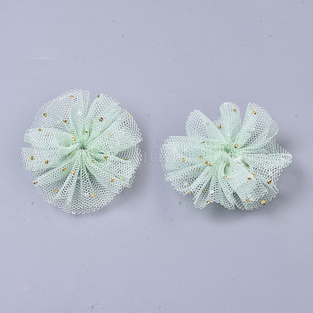 Flores de tela de organza FIND-R076-01C-1